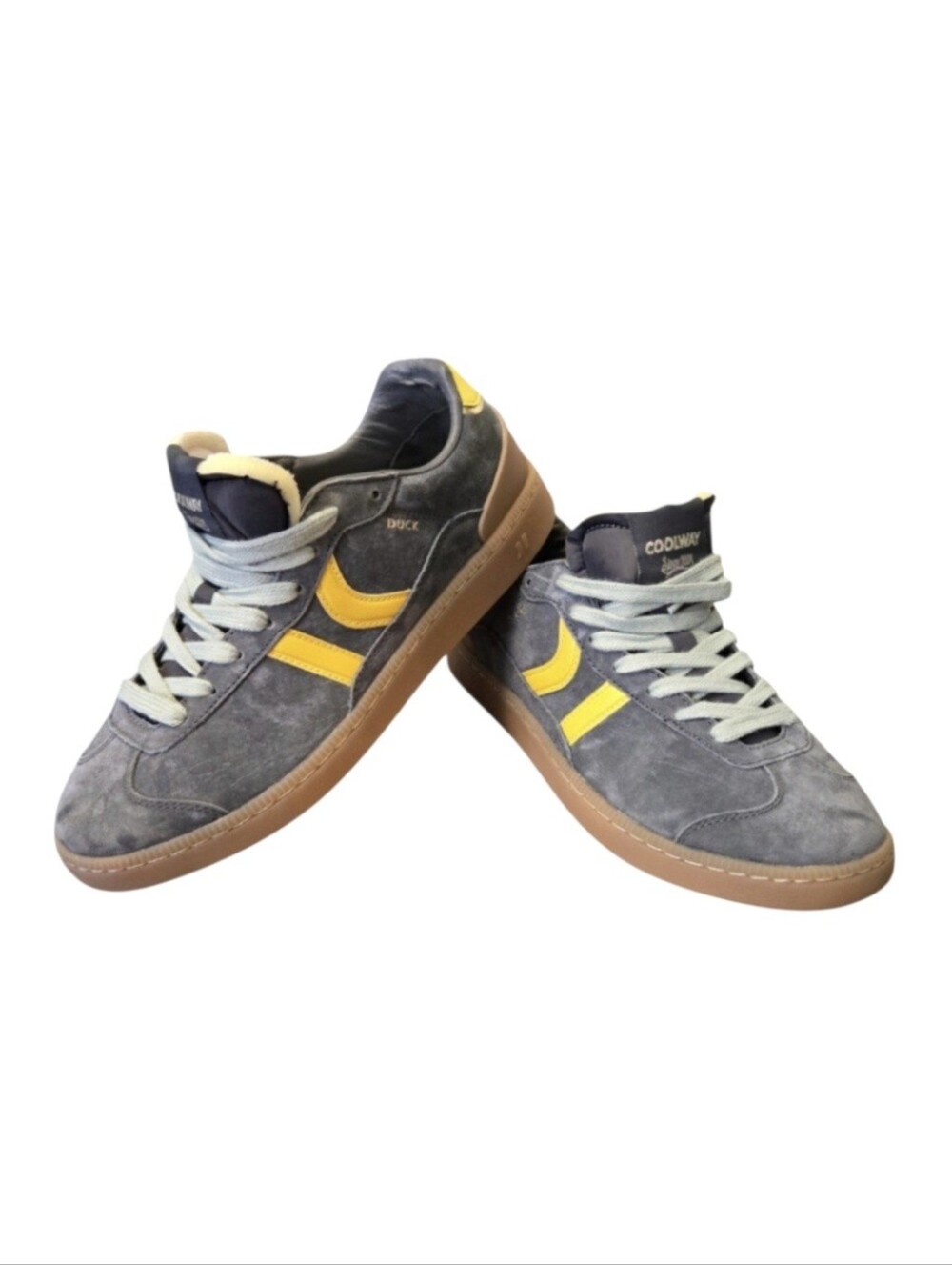Coolway Duck Urban Sneaker in Grey, Yellow, Gum, Size 9 Men's. NEW!